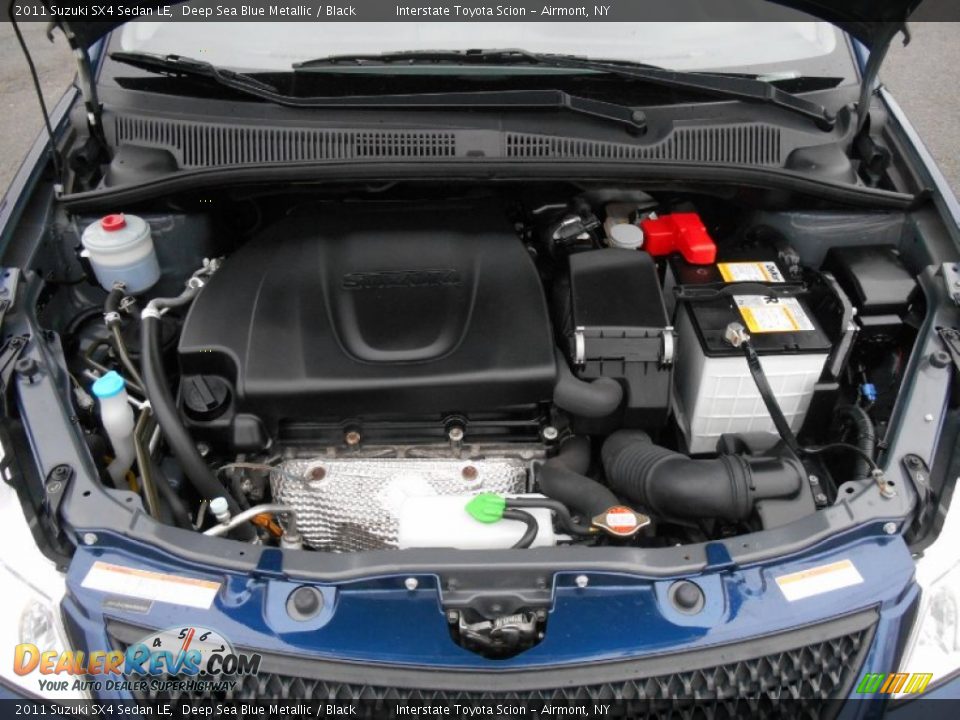 2011 Suzuki SX4 Sedan LE Deep Sea Blue Metallic / Black Photo #25