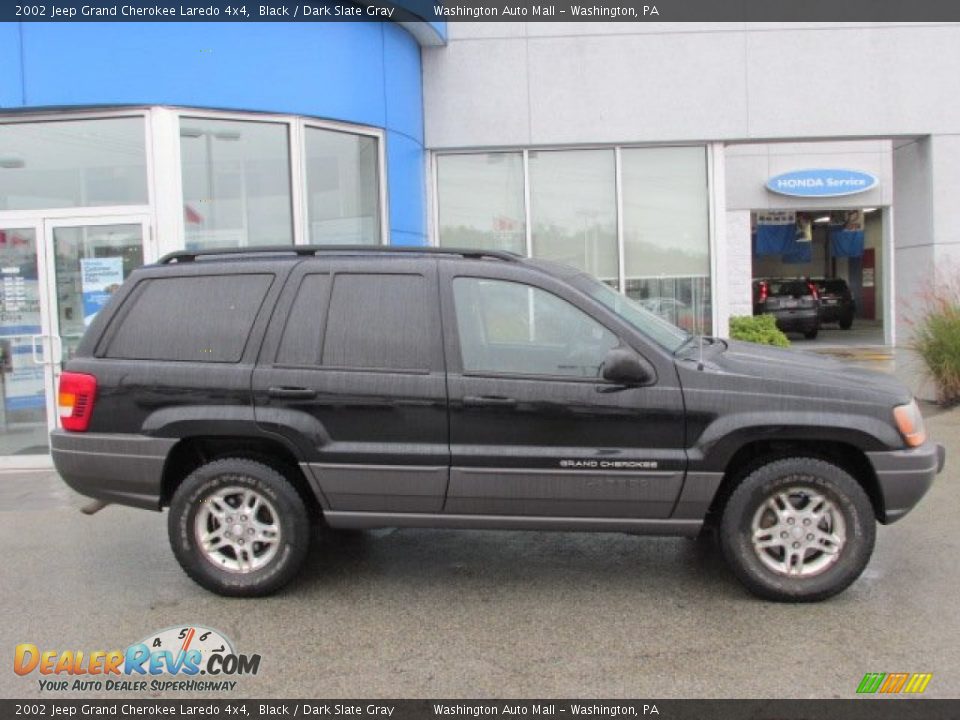 2002 Jeep Grand Cherokee Laredo 4x4 Black / Dark Slate Gray Photo #2