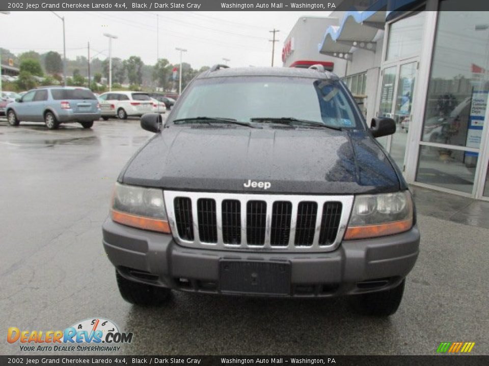 2002 Jeep Grand Cherokee Laredo 4x4 Black / Dark Slate Gray Photo #3