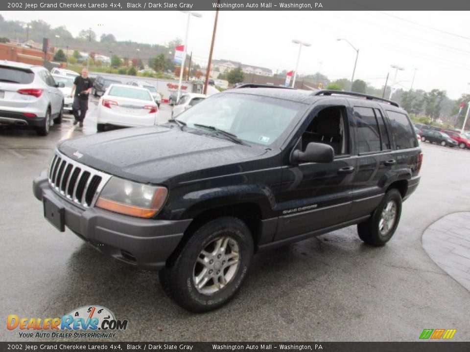 2002 Jeep Grand Cherokee Laredo 4x4 Black / Dark Slate Gray Photo #4