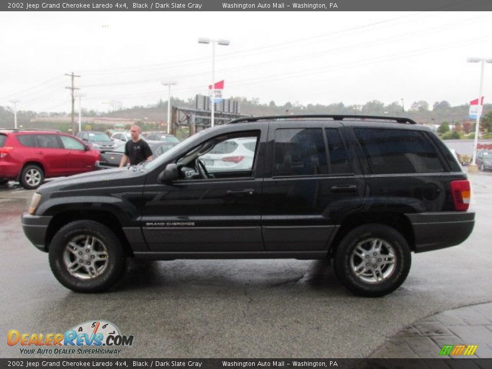2002 Jeep Grand Cherokee Laredo 4x4 Black / Dark Slate Gray Photo #5