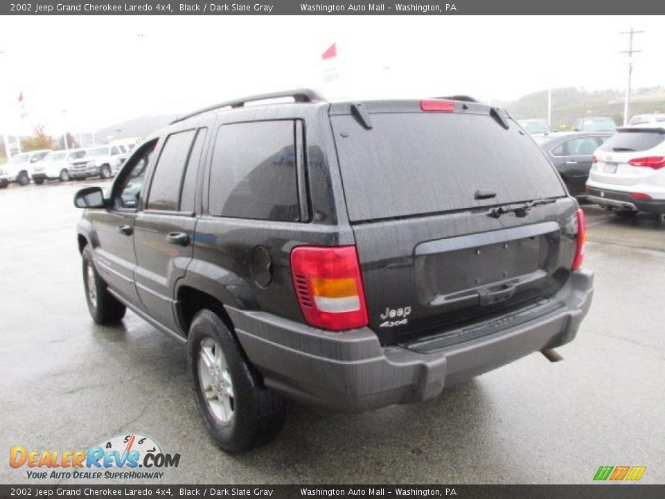 2002 Jeep Grand Cherokee Laredo 4x4 Black / Dark Slate Gray Photo #6