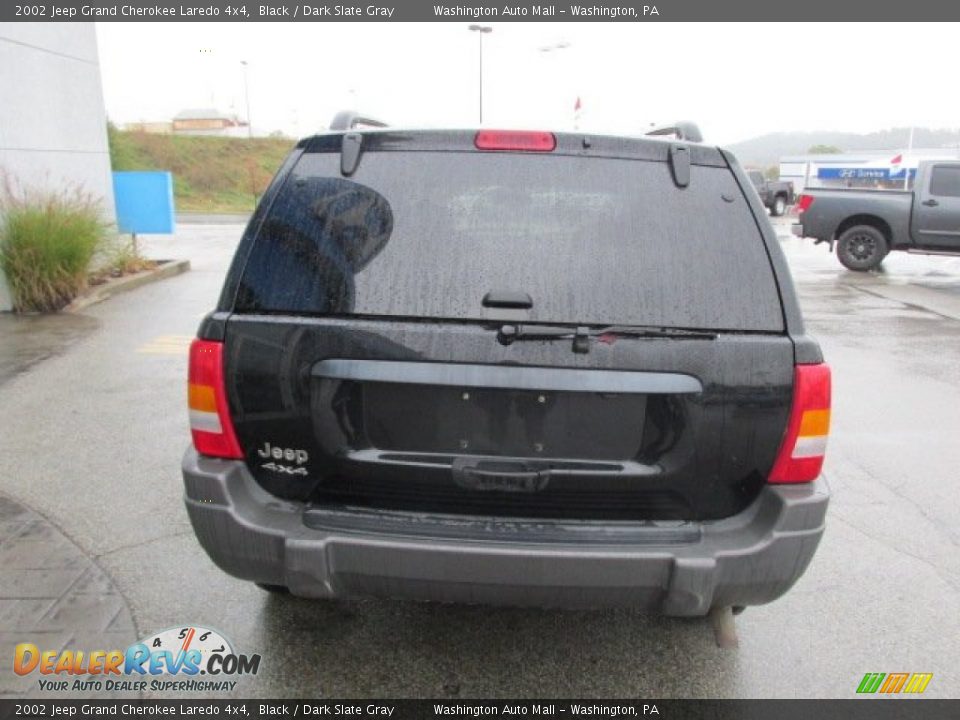 2002 Jeep Grand Cherokee Laredo 4x4 Black / Dark Slate Gray Photo #7