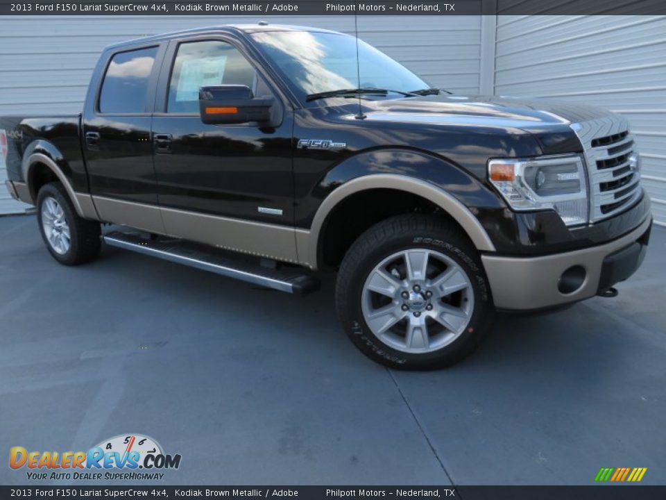 2013 Ford F150 Lariat SuperCrew 4x4 Kodiak Brown Metallic / Adobe Photo #1