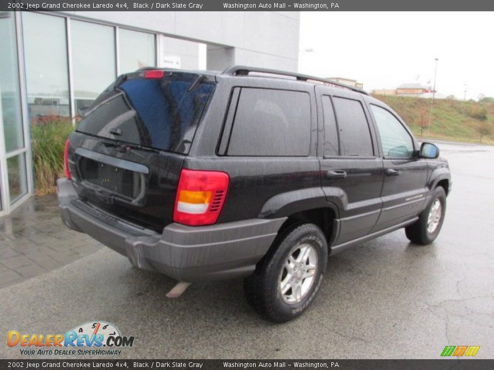 2002 Jeep Grand Cherokee Laredo 4x4 Black / Dark Slate Gray Photo #8