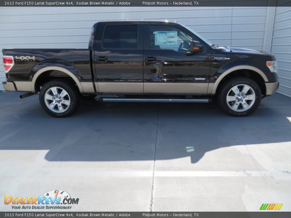 2013 Ford F150 Lariat SuperCrew 4x4 Kodiak Brown Metallic / Adobe Photo #3