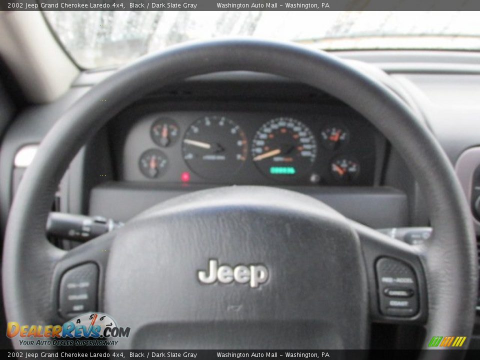 2002 Jeep Grand Cherokee Laredo 4x4 Black / Dark Slate Gray Photo #11
