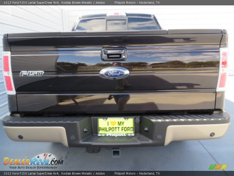 2013 Ford F150 Lariat SuperCrew 4x4 Kodiak Brown Metallic / Adobe Photo #5