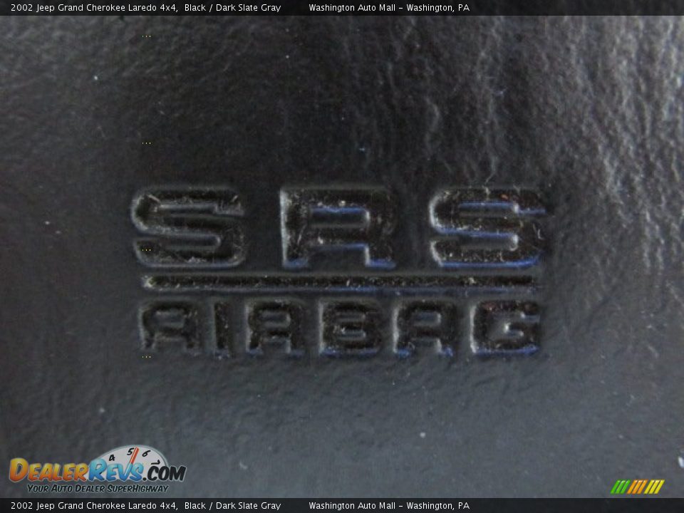 2002 Jeep Grand Cherokee Laredo 4x4 Black / Dark Slate Gray Photo #12