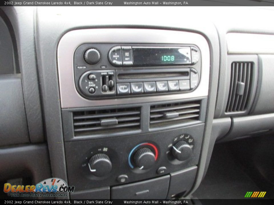2002 Jeep Grand Cherokee Laredo 4x4 Black / Dark Slate Gray Photo #13