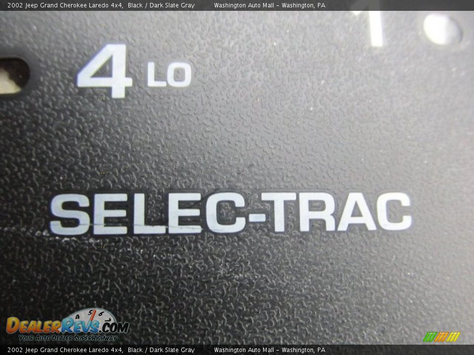 2002 Jeep Grand Cherokee Laredo 4x4 Black / Dark Slate Gray Photo #15