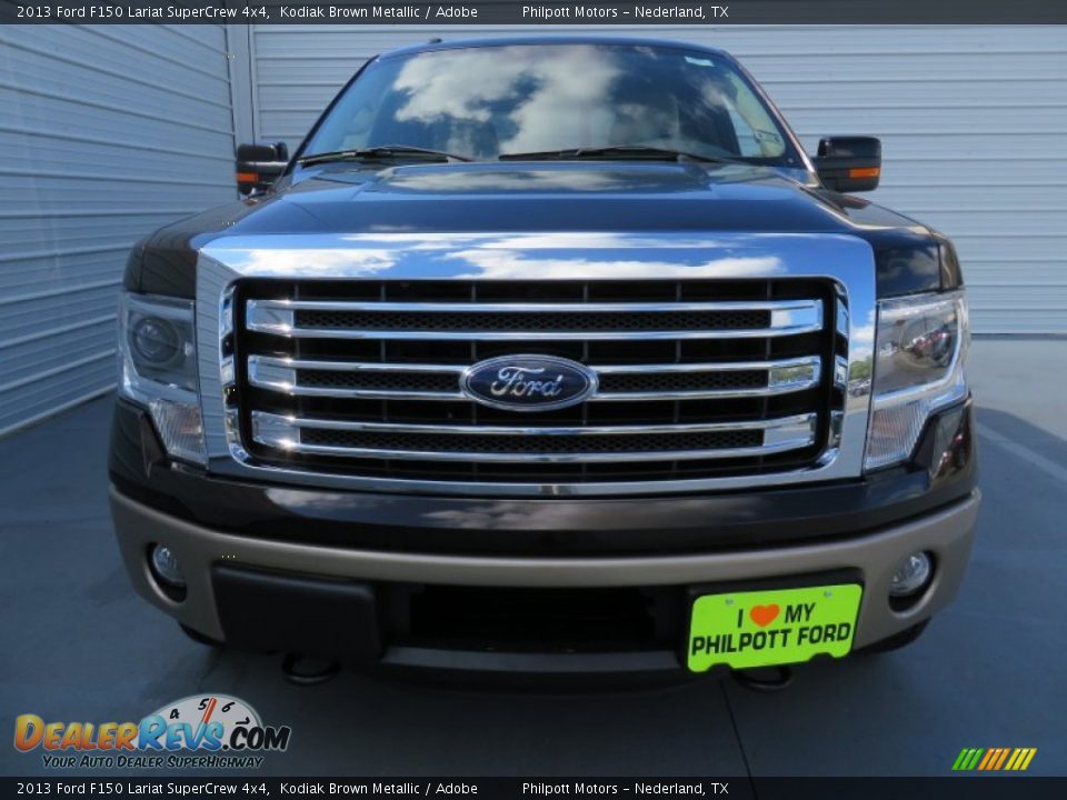 2013 Ford F150 Lariat SuperCrew 4x4 Kodiak Brown Metallic / Adobe Photo #8