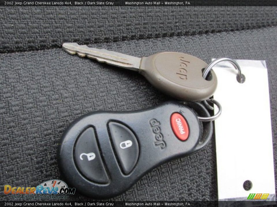 2002 Jeep Grand Cherokee Laredo 4x4 Black / Dark Slate Gray Photo #16