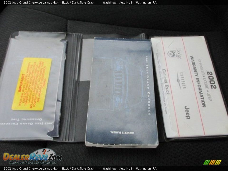 2002 Jeep Grand Cherokee Laredo 4x4 Black / Dark Slate Gray Photo #18