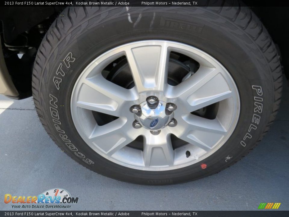 2013 Ford F150 Lariat SuperCrew 4x4 Kodiak Brown Metallic / Adobe Photo #12