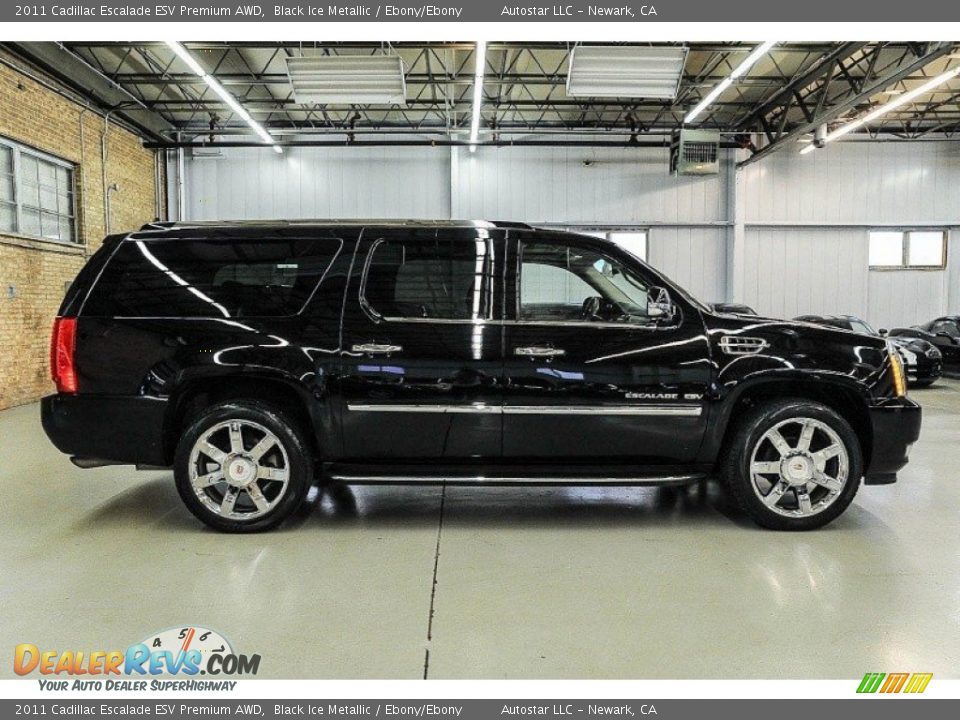 2011 Cadillac Escalade ESV Premium AWD Black Ice Metallic / Ebony/Ebony Photo #5