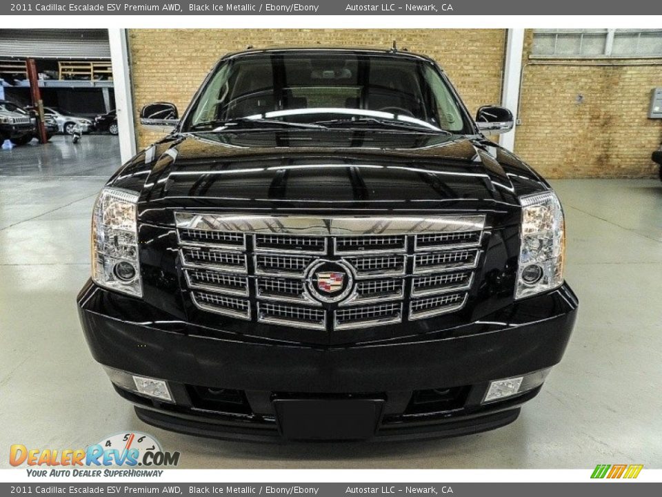 2011 Cadillac Escalade ESV Premium AWD Black Ice Metallic / Ebony/Ebony Photo #6