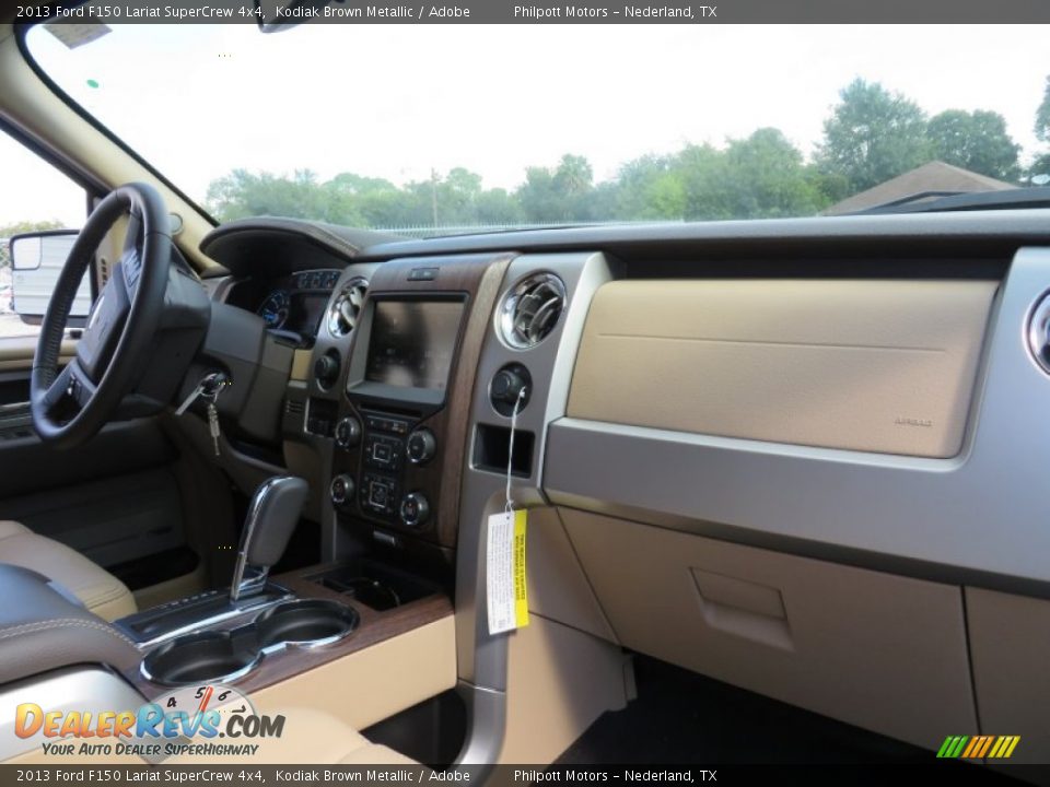 2013 Ford F150 Lariat SuperCrew 4x4 Kodiak Brown Metallic / Adobe Photo #24