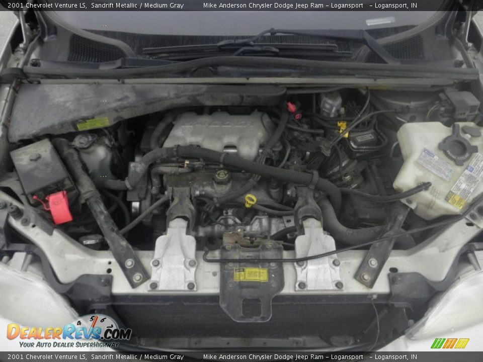 2001 Chevrolet Venture LS Sandrift Metallic / Medium Gray Photo #9