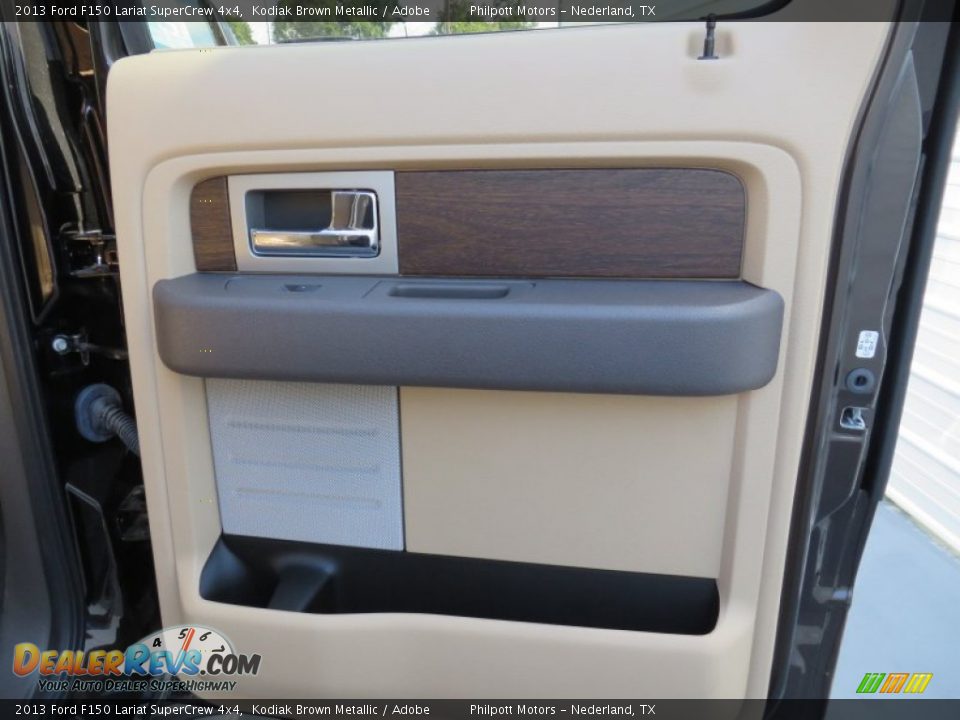 2013 Ford F150 Lariat SuperCrew 4x4 Kodiak Brown Metallic / Adobe Photo #26