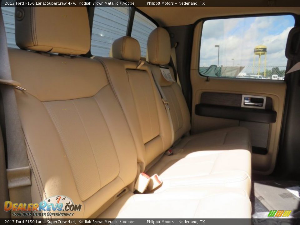 2013 Ford F150 Lariat SuperCrew 4x4 Kodiak Brown Metallic / Adobe Photo #27