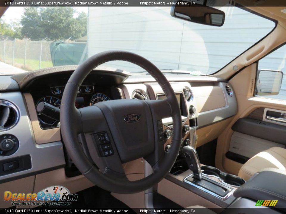 2013 Ford F150 Lariat SuperCrew 4x4 Kodiak Brown Metallic / Adobe Photo #29