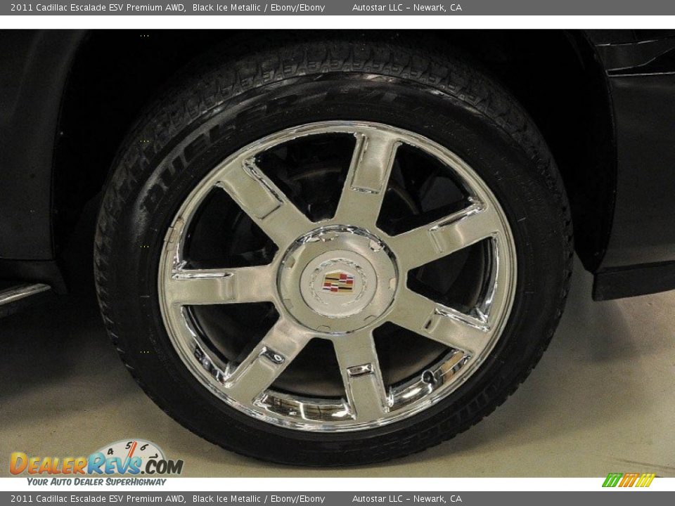 2011 Cadillac Escalade ESV Premium AWD Black Ice Metallic / Ebony/Ebony Photo #12
