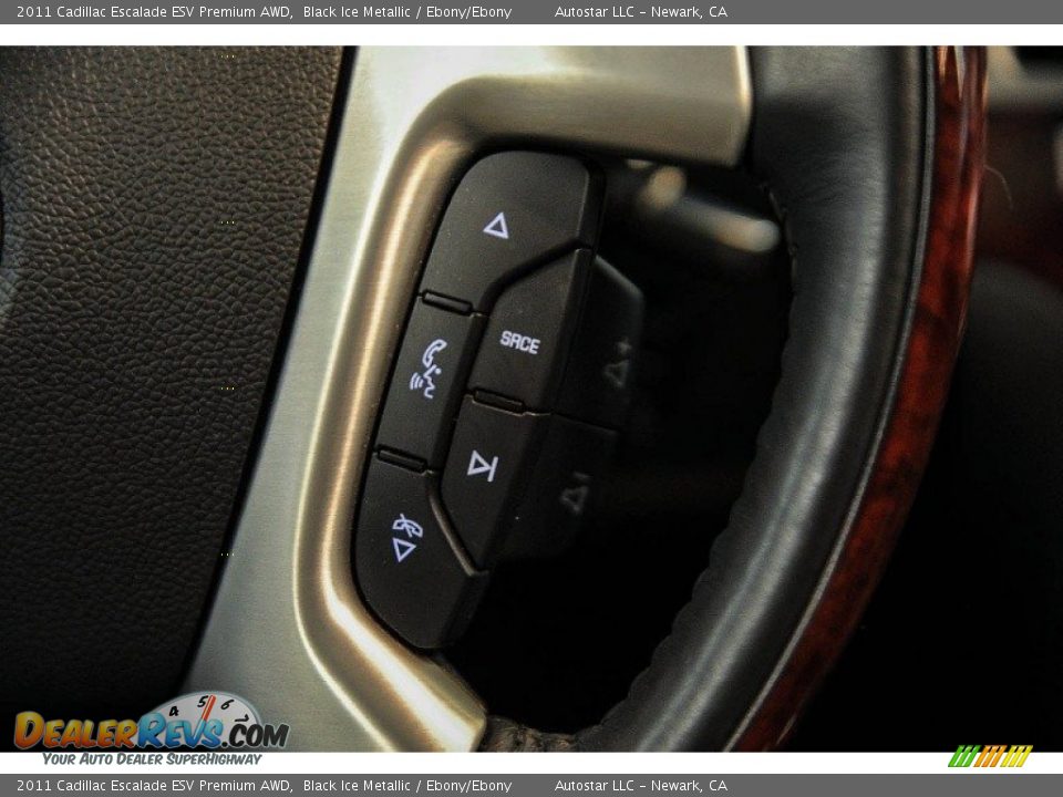 2011 Cadillac Escalade ESV Premium AWD Black Ice Metallic / Ebony/Ebony Photo #14