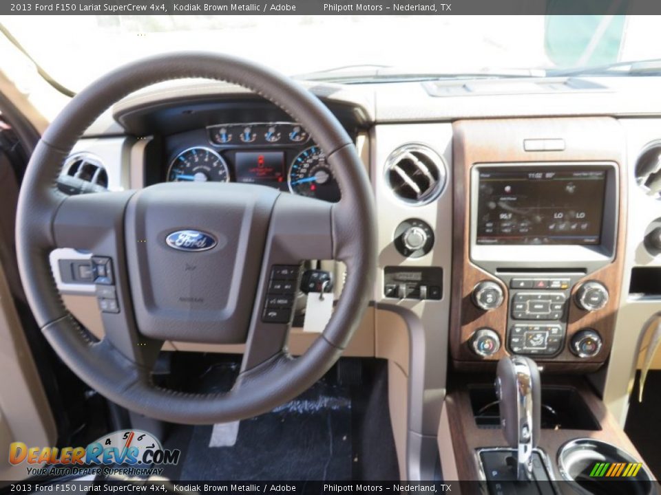 2013 Ford F150 Lariat SuperCrew 4x4 Kodiak Brown Metallic / Adobe Photo #32