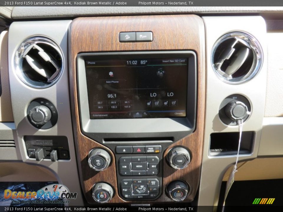 2013 Ford F150 Lariat SuperCrew 4x4 Kodiak Brown Metallic / Adobe Photo #33