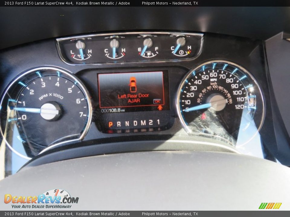 2013 Ford F150 Lariat SuperCrew 4x4 Kodiak Brown Metallic / Adobe Photo #36
