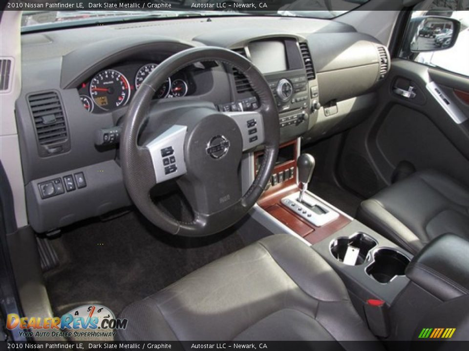 2010 Nissan Pathfinder LE Dark Slate Metallic / Graphite Photo #6