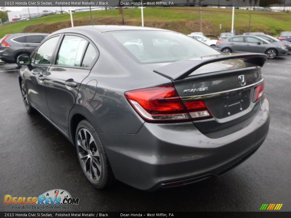 2013 Honda Civic Si Sedan Polished Metal Metallic / Black Photo #5