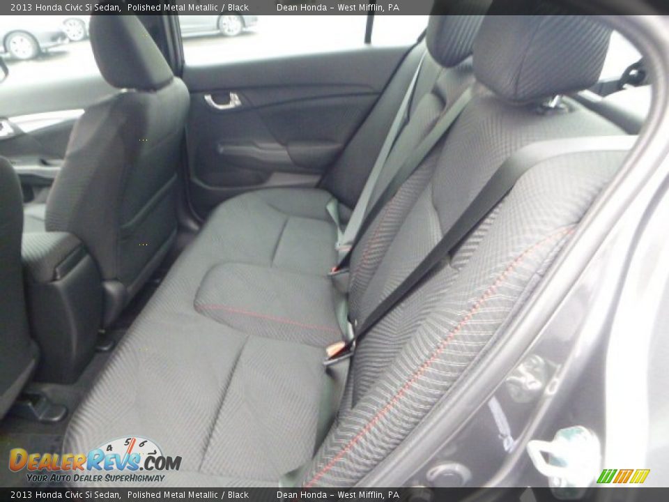 2013 Honda Civic Si Sedan Polished Metal Metallic / Black Photo #11