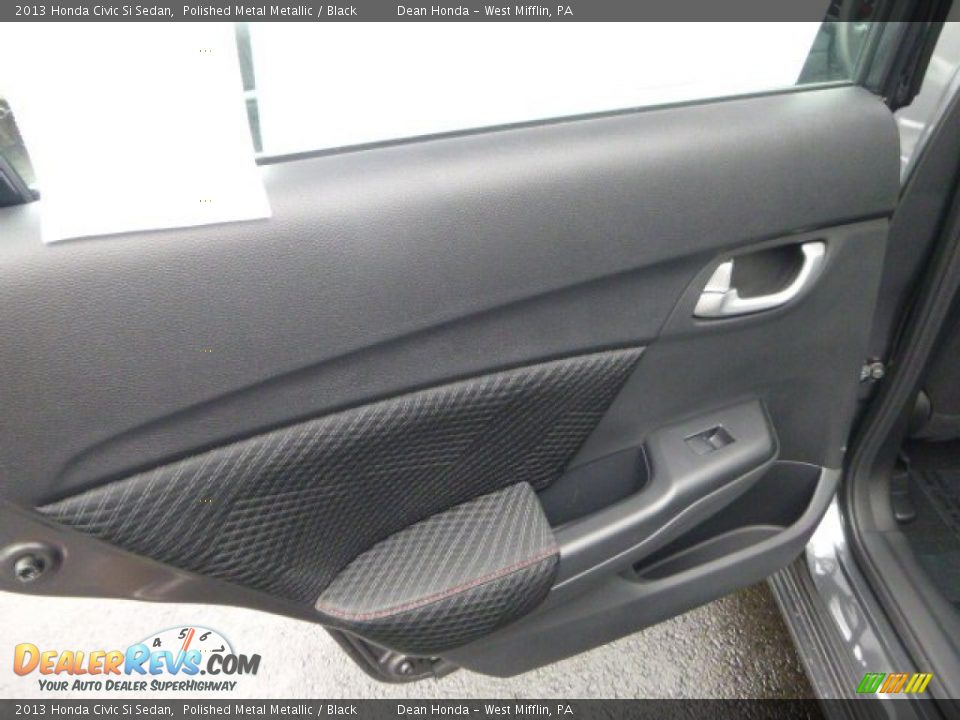 2013 Honda Civic Si Sedan Polished Metal Metallic / Black Photo #13