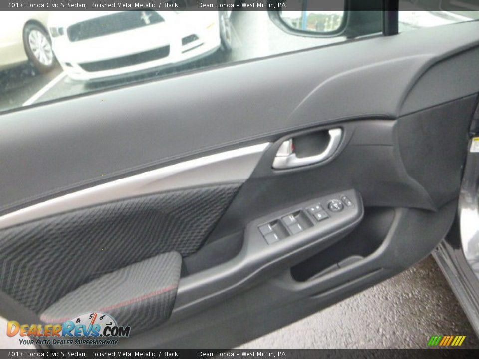 2013 Honda Civic Si Sedan Polished Metal Metallic / Black Photo #14