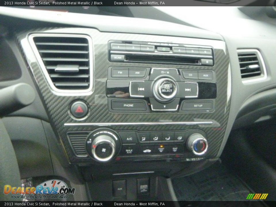 2013 Honda Civic Si Sedan Polished Metal Metallic / Black Photo #18