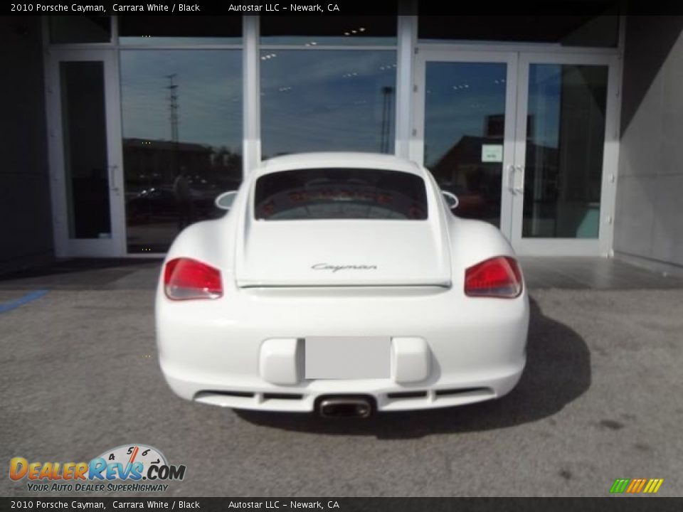 2010 Porsche Cayman Carrara White / Black Photo #6