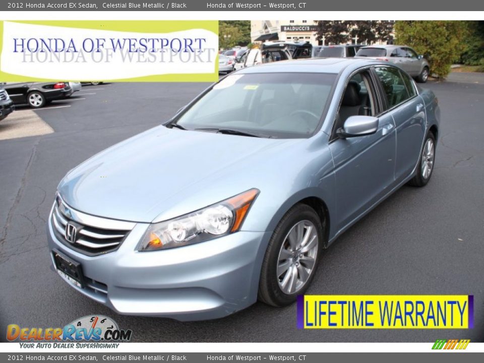 2012 Honda Accord EX Sedan Celestial Blue Metallic / Black Photo #1