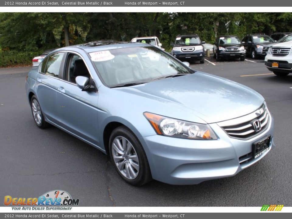 2012 Honda Accord EX Sedan Celestial Blue Metallic / Black Photo #3