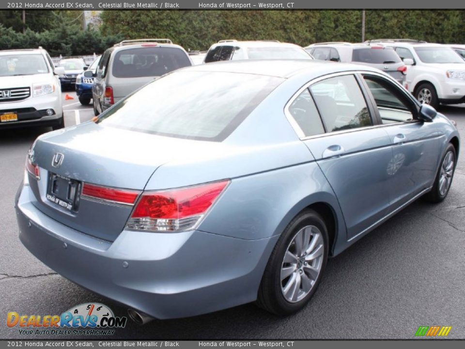 2012 Honda Accord EX Sedan Celestial Blue Metallic / Black Photo #6