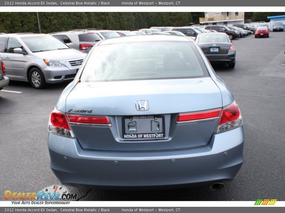 2012 Honda Accord EX Sedan Celestial Blue Metallic / Black Photo #7