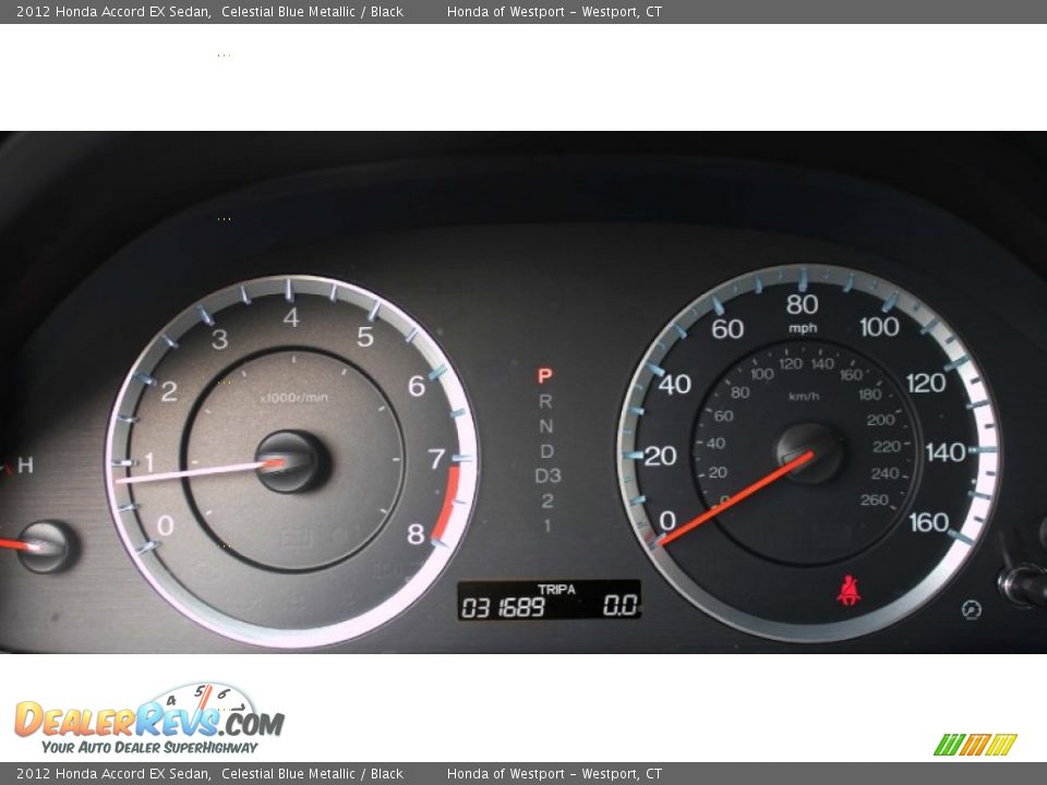 2012 Honda Accord EX Sedan Celestial Blue Metallic / Black Photo #15