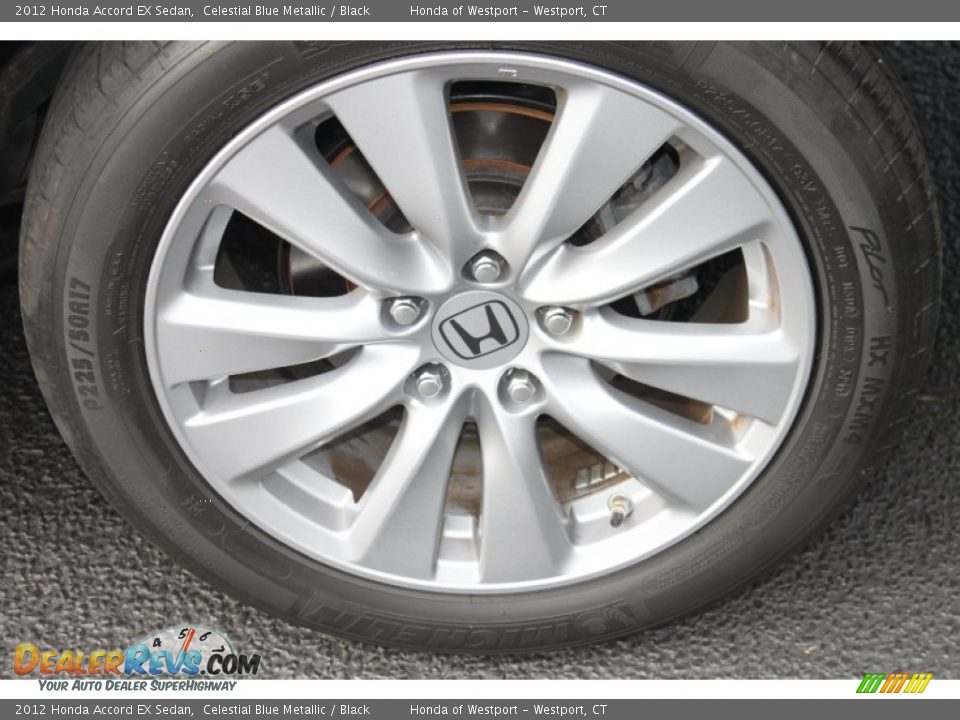 2012 Honda Accord EX Sedan Celestial Blue Metallic / Black Photo #23