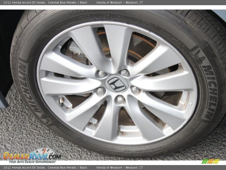 2012 Honda Accord EX Sedan Celestial Blue Metallic / Black Photo #24