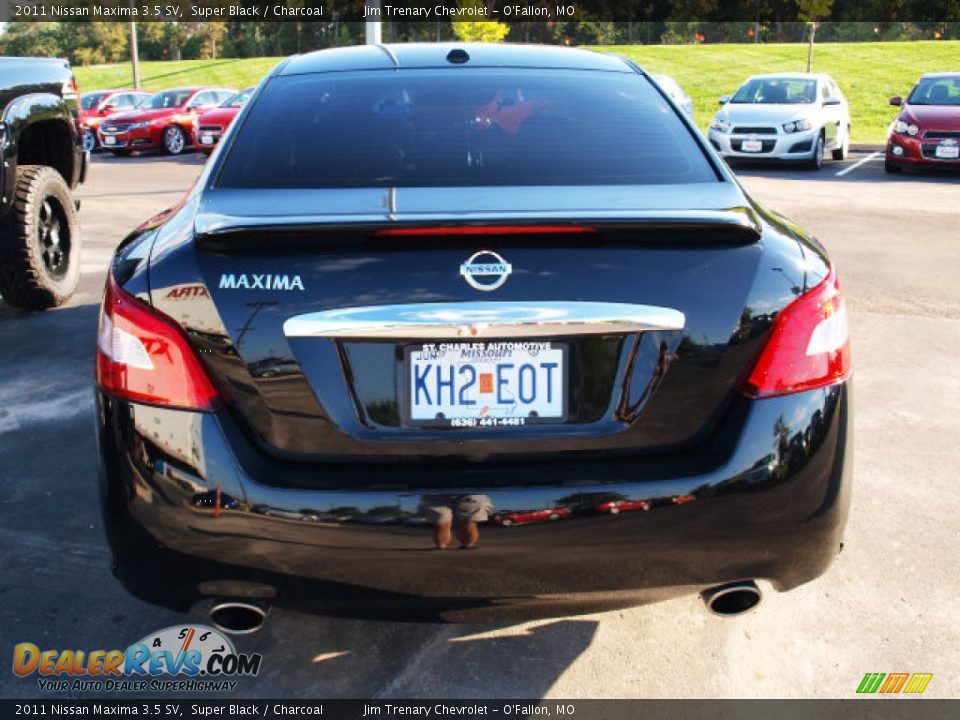 2011 Nissan Maxima 3.5 SV Super Black / Charcoal Photo #6