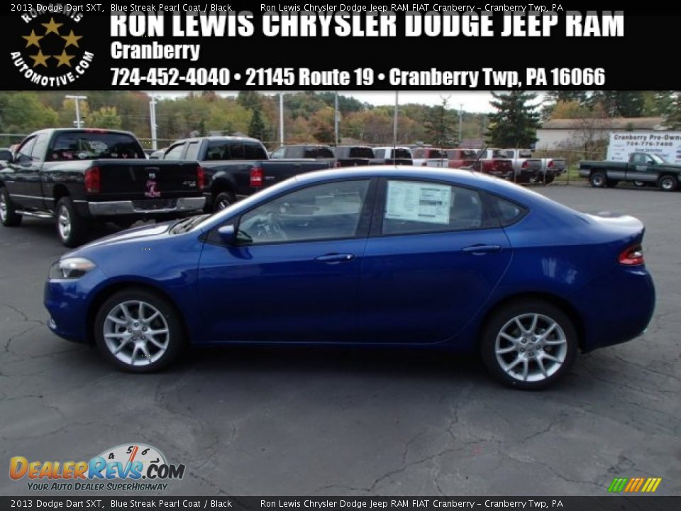 2013 Dodge Dart SXT Blue Streak Pearl Coat / Black Photo #1