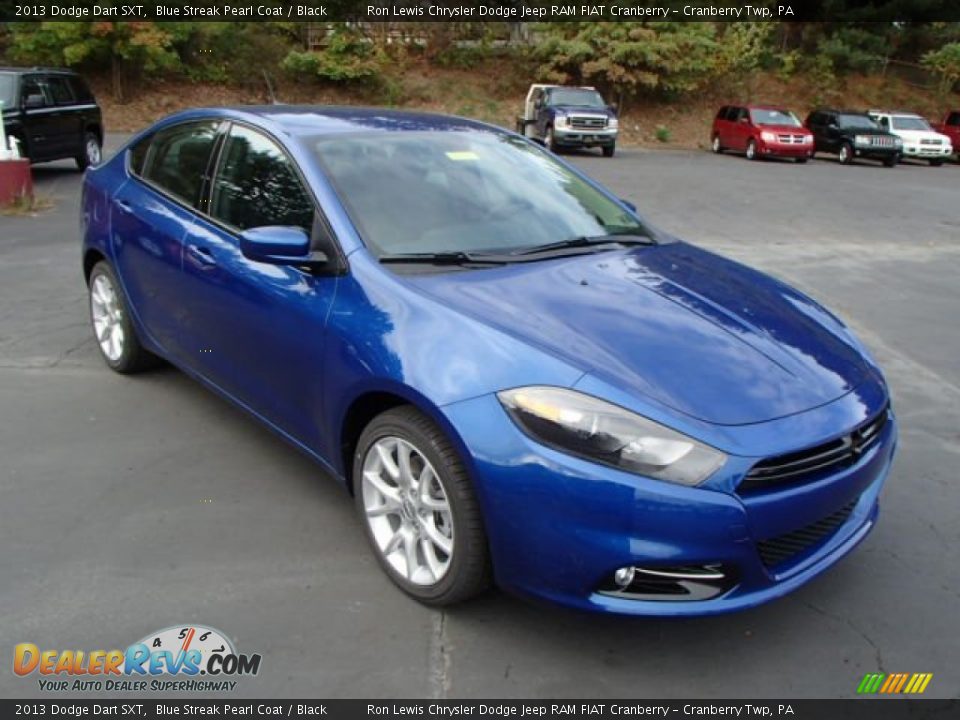 2013 Dodge Dart SXT Blue Streak Pearl Coat / Black Photo #4
