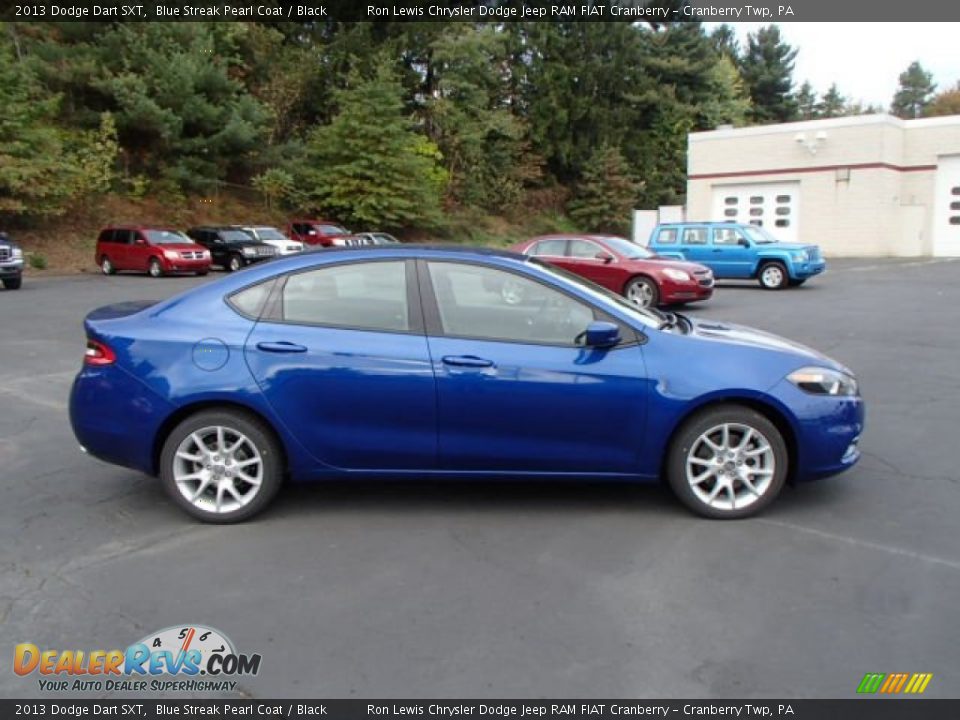 2013 Dodge Dart SXT Blue Streak Pearl Coat / Black Photo #5