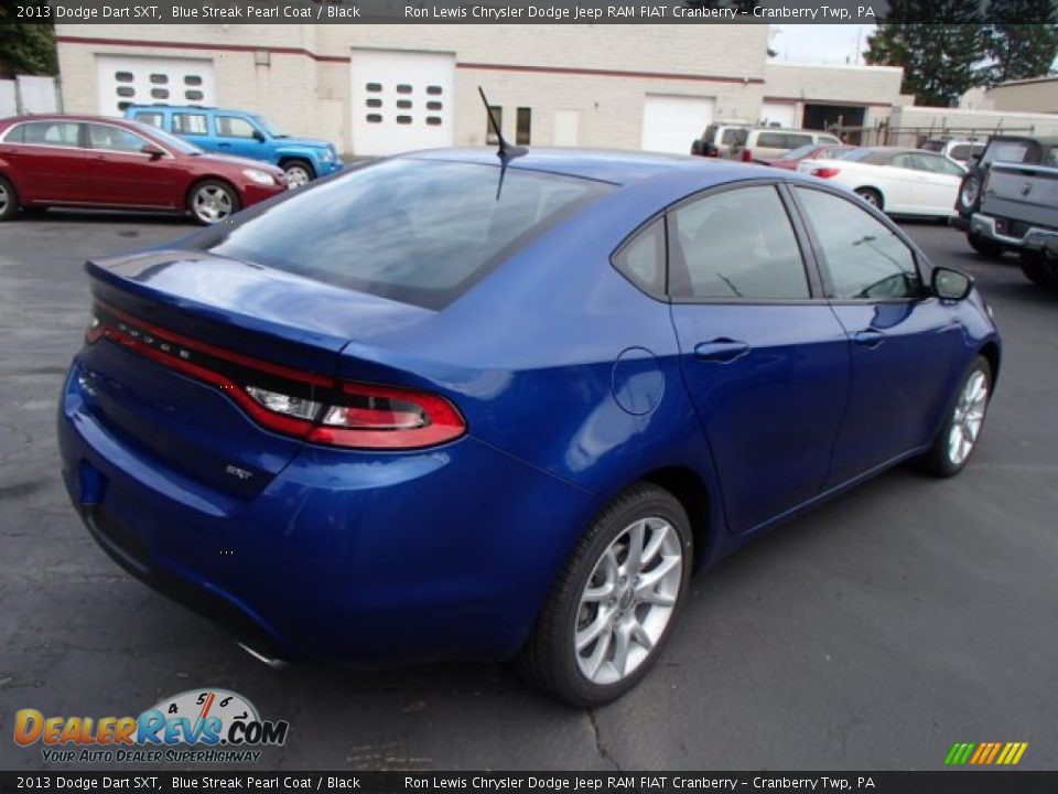 2013 Dodge Dart SXT Blue Streak Pearl Coat / Black Photo #6
